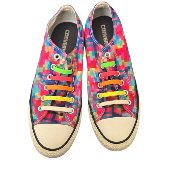 Converse Shoes - Converse Colorful Pixel Pattern Sneakers Size 9